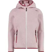 CMP - Girl's Jacket Fix Hood Jacquard Knitted 3H19825 - Fleecejacke Gr 176 rosa
