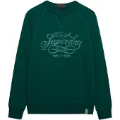 Superdry für Herren. M2014474A Sweatshirt Merchant Vintage grün (XL), Lässig, Baumwolle