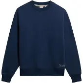 Superdry für Damen. W2012185A Essential Logo Sweatshirt in Marineblau (M), Lässig, Baumwolle
