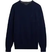 Superdry für Herren. M6110689A Pullover Blend navy (L), Lässig, Wolle, Nylon, Marine