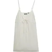 Superdry für Damen. W8011958A Mino Textura Kleid off-white off-white (XS), Weiß, Lässig, Baumwolle, Ärmellos / Hosenträger