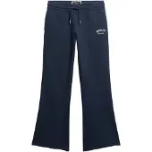 Superdry für Damen. W7011171A Athletic Essentials Marineblaue ausgestellte Jogginghose mit niedrigem Bund (M), Lässig, Baumwolle