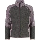CMP Gestrickter Fleecepullover Wabenmuster meliert Mädchen