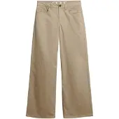 Superdry für Damen. W7011313A Beige Baggy Chino-Hose (26/30), Lässig, Baumwolle