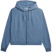Superdry für Damen. W2012543A Kapuzenpullover Studios Relaxed blau (M), Lässig, Baumwolle