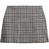 Superdry für Damen. W7210239A Vintage Tweed Faltenminirock schwarz (M), Lässig, Polyester