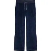 Superdry für Damen. W7011203A Jogginghose aus Velours mit weitem Bein, marineblau (XS), Lässig, Baumwolle