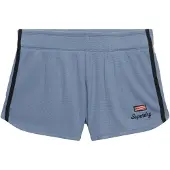 Superdry für Damen. W7110506A Kurze Waffel Retro blau (XS), Lässig, Baumwolle