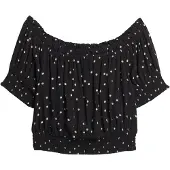 Superdry Smocked Crop Kurzarm-oberteil
