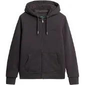 Superdry für Damen. W2012323A Borg Lined Ziphood Kapuzenpullover in Schwarz (M), Lässig, Baumwolle