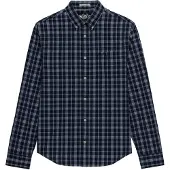 Superdry für Herren. M4011107A Preppy Poplin Hemd marineblau (XXL), Lässig, Baumwolle, Langarm