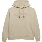 Superdry für Damen. W2012691A Kapuzenpullover ?Luxe Casual Relaxed? in Beige (S), Lässig, Baumwolle