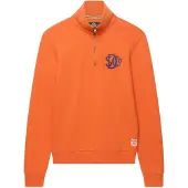 Superdry für Herren. M2014475A Sweatshirt Neon Half Zip Track orange (M), Lässig, Baumwolle
