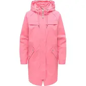 Ragwear Regenmantel "Regenmantel Ximenna", Damen, Gr. XXL, rosa (pink), Obermaterial: 100% Polyester PES. Obermaterial: Futter: 100% Polyester PES., Mäntel Regenmantel