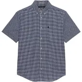 Superdry für Herren. M4011108A Preppy Popeline Hemd blau (L), Lässig, Baumwolle, Kurzarm