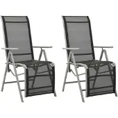 vidaXL Garten-Liegestühle 2 Stk. Textilene und Aluminium Silbern