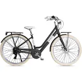 Via Veneto E-Bike Victoria Lady 28” 7V Schwarz „Kaffee-Pulver“ (matt)