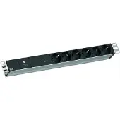 Bachmann 19" 1HE VM 6xCEE7/3 1xGVS-Plus 2,0m CEE7/7