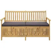 vidaXL Garten-Aufbewahrungsbank 2 -Seater 148 x 63 x 84 cm