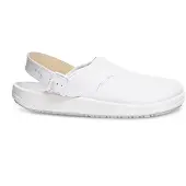 ABEBA Pantolette "Clog", Damen, Gr. 40, weiß, Obermaterial: 100% Rindsleder Leather cow., Schuhe Pantolette