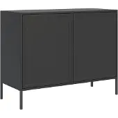 Selsey Velveto – Sideboard 2-türig, Schwarz, 100 cm