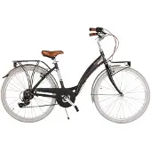 Via Veneto City-Bike Nuvò Lady 26" 6V Schwarz „Kaffee-Staub“ (matt)