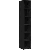 Syfax Highboard Schwarze Eiche 30 x 41 x 185 cm Holzwerkstoff