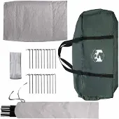 vidaXL Tipi Zelt 18.0 Personen Armeegrün Polyester und Stahl