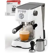 Solis Siebträger Kaffeemaschine 54 mm Siebhalter Milchaufschäumer Bohnen, Pads