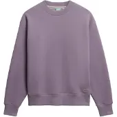 Superdry für Damen. W2012185A Essential Logo Sweatshirt lila (L), Lässig, Flieder, Baumwolle, Langarm