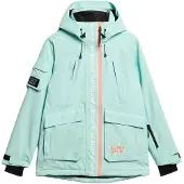 Superdry für Damen. WS110165A Skijacke Ultimate Rescue türkis (XS), Sportlich, Schnee, Recyceltes Polyester, Nachhaltig