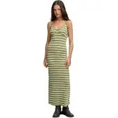 Superdry Stripe Rib Jersey ärmelloses Langes Kleid