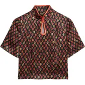 Superdry Mandarin Jacquard Kurzarm-t-shirt
