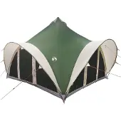 vidaXL Tipi Zelt 6.0 Personen Grün Polyester und Stahl