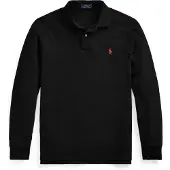 Ralph Lauren für Herren. 710680790045 Custom Slim Fit Pique-Poloshirt schwarz (3XL), Lässig, Baumwolle, Langarm