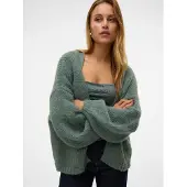 Vero Moda "VMMAYBE LS OPEN CARDIGAN GA REP" Kunstfaser, oversize