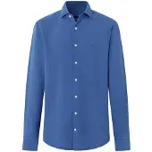 Hackett für Herren. HM3010765 Gmd Texture Hemd, blau (L), Lässig, Klassisch, Langarm, Lyocell