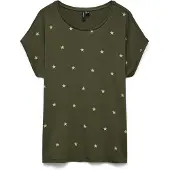 Vero Moda "VMAVA SS TOP MULTI AOP NOOS" Materialmix, regular fit