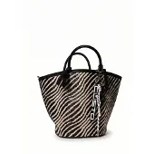 Custo Barcelona Handtasche Eridana Plus Kunstleder Weiß Schwarz White/Black UNICA 21x27x21 cm C261-2040L-V04 WHITE/BLACK