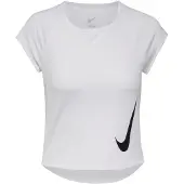 Nike - Women's Swoosh Run Dri-FIT S/S Running Top - Laufshirt Gr S weiß