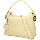 Chiara Ferretti Marcella Handtasche aus 100% Kalbsleder, zweifarbig in Cognac und Beige Cuoio E Marrone UNICA 27x20x10 cm 8201003-D81