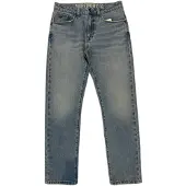 Superdry für Herren. M7010887A Vintage Slim Straight Jeans blau (34/32), Lässig, Baumwolle, Denim