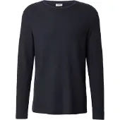JOOP! Longsleeve JOOP JEANS "Phineus", Herren, Gr. XXL, schwarz (dunkelblau), Single Jersey, Obermaterial: 100% Baumwolle, unifarben, normal, Rundhals, Shirts Longsleeve, mit feiner Struktur