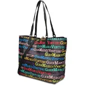 Gian Marco Venturi Elegante, veganes Einkaufstaschenmodell von Gianmarco Venturi, vielseitige Handtasche für Damen
