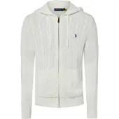 Ralph Lauren für Herren. 710B18057004 Baumwollpullover aus Achterstrick (XXL), Weiß, Lässig, Baumwolle