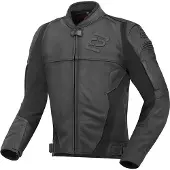 Bogotto Black-X Motorrad Lederjacke, schwarz, S