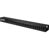 StarTech.com .com Vertikaler Kabelordner mit Finger Duct - 20U - 91cm, Kabelmanagementtafel, Kunststoff, Stahl, Schwarz, 1 Stück(e), 2,3 kg