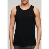 Superdry Tanktop "ESSENTIAL LOGO VEST UB" mit Markenlabel, aus Baumwolle und Single Jersey, Slim Fit, ärmellos