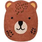 Hanse Home Kinderteppich "Berry", braun (braun multifarben), B:120cm H:10mm L:149cm, Baumwolle, Teppiche, Kinderteppich, Waschbar, Handgemacht, Baumwolle, Rutschfest Spielteppich Kinderzimmer