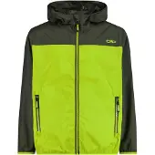 CMP Kinder Regenjacke Pack Pocket mit Kapuze grün 116